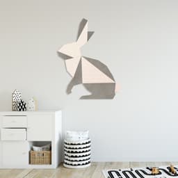 Room Kids Place Bunny | Sand-beige | Kinderkamer | Geluidsabsorberend PET-vilt wandbekleding