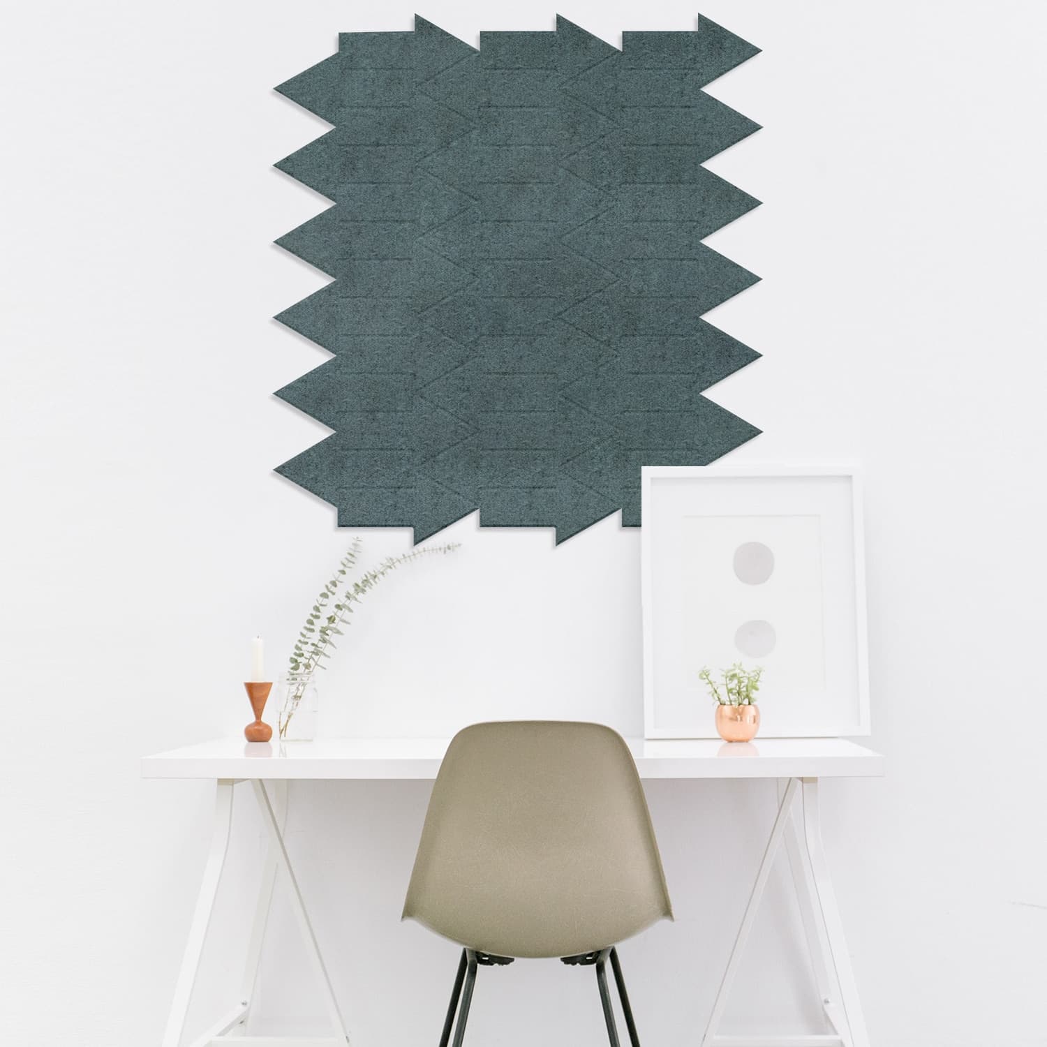 EASYfelt PET-vilt akoestische wandbekleding zelfklevend stick arow